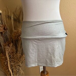 NWOT Bebe Silver Glitter Mini Skirt SIZE 5